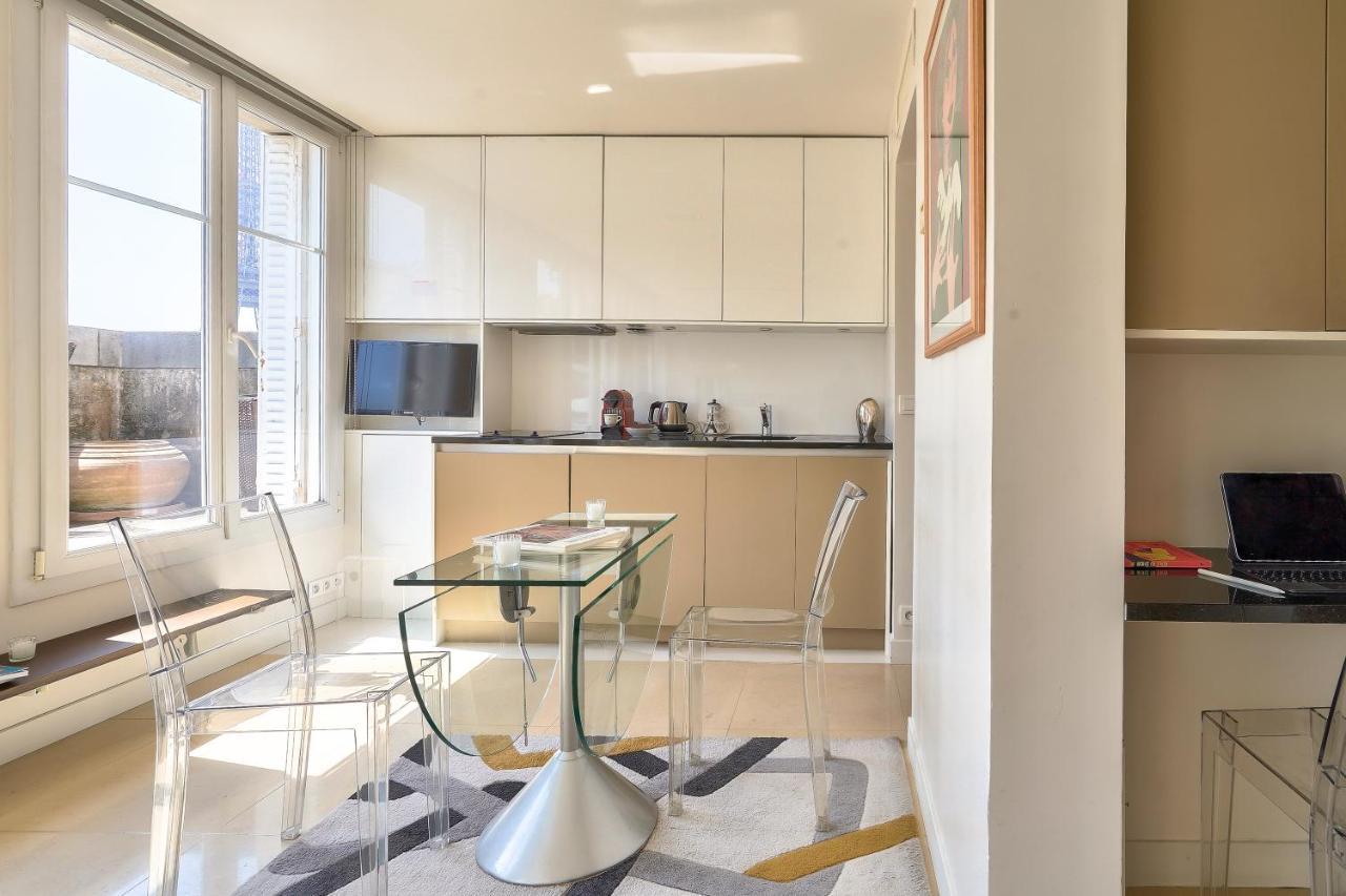 Designed Studio With Ac-Terrasse Vue Tour Eiffel Париж Екстериор снимка